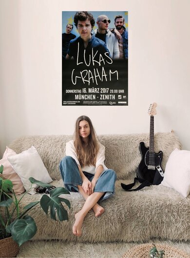 Lukas Graham - Blue Concert , Mnchen 2017 - Konzertplakat