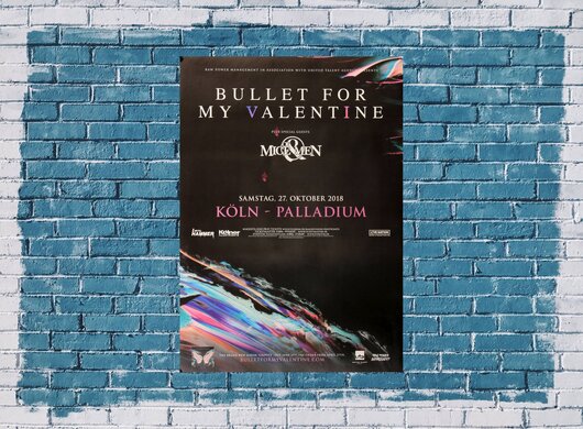 Bullet For My The Valentine - Gravity, Kln 2018 - Konzertplakat