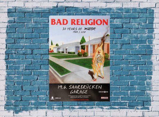 Bad Religion - 30 Yeary Of Suffer, Saarbrccken 2018 - Konzertplakat