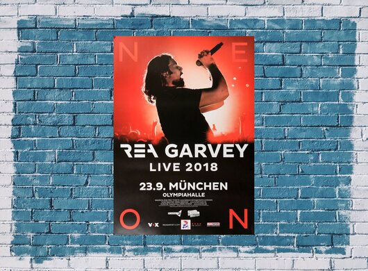 Rea Garvey - Live, Mnchen 2018 - Konzertplakat