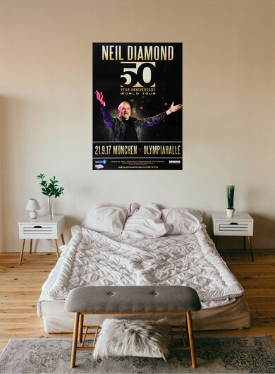 Neil Diamond - 50 Years World Tour, Mnchen 2017 - Konzertplakat