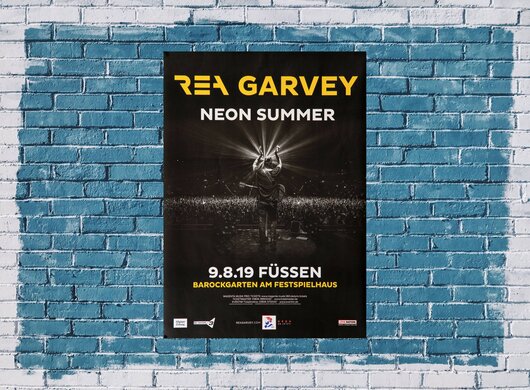 Ray Garvey - Neon Summer, Fssen 2019 - Konzertplakat