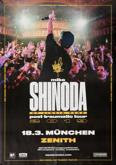 Mike Shinoda of Linkin Park - Post Traumatic , Mnchen 2019 - Konzertplakat