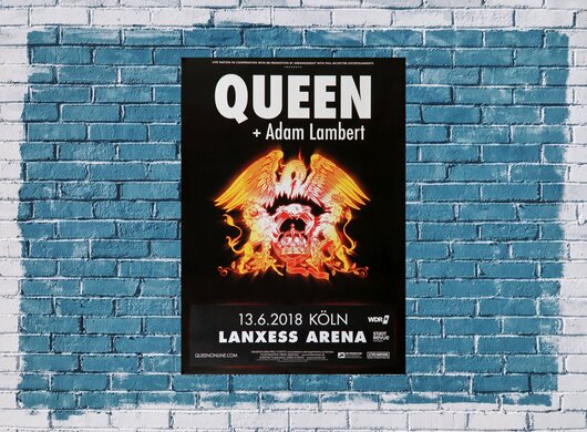 Queen - Adam Lambert, Kln 2018 - Konzertplakat