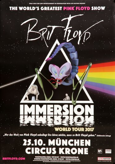 Brit Floyd - Immersion, Mnchen 2017 - Konzertplakat