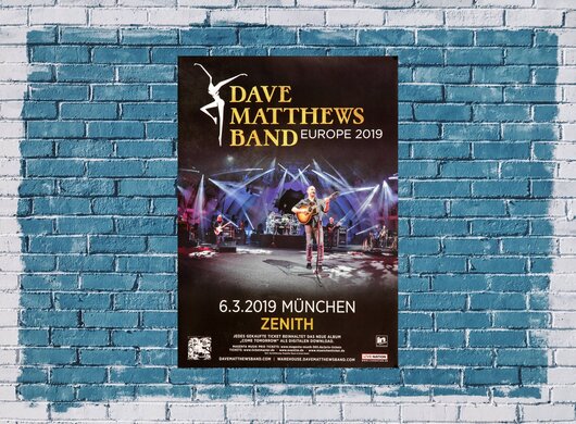Dave Matthews Band - Live !, Mnchen 2019 - Konzertplakat
