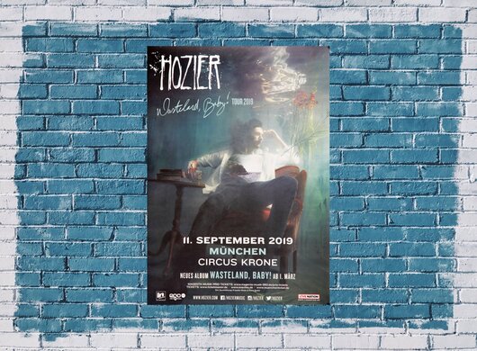 Hozier - Wasteland Baby, Mnchen 2019 - Konzertplakat