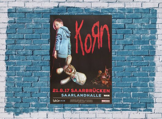 Korn - The Serenity Of Suffering, Saarbrcken 2017 - Konzertplakat
