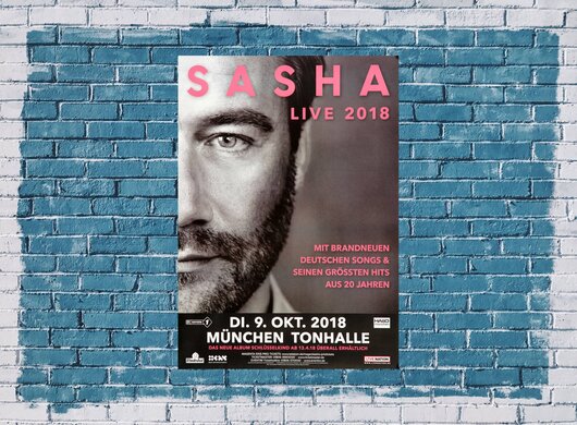 Sasha - Live !, Mnchen 2018 - Konzertplakat