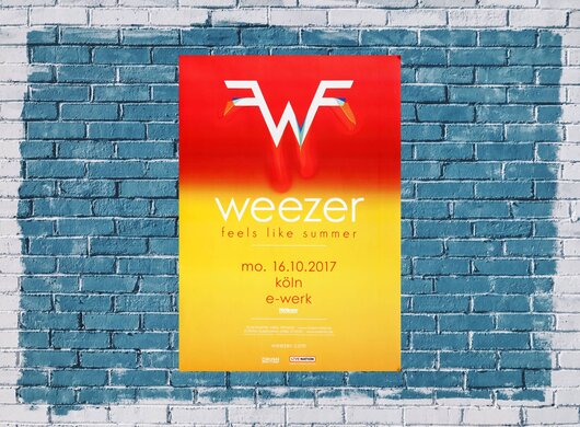 Weezer - Feels Like Summer, Kln 2017 - Konzertplakat