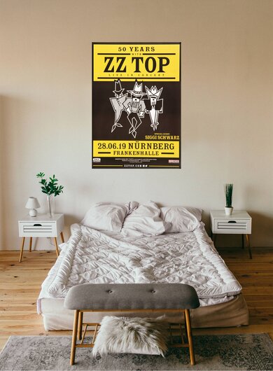 ZZ Top - 50 Years With..., Nrnberg 2019 - Konzertplakat