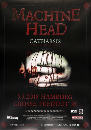Machine Head, Catharsis World Tour, Hamburg, 2018,