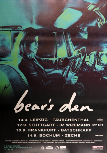 Bears Den - Red Earth & Pouring Rain, All Dates 2018