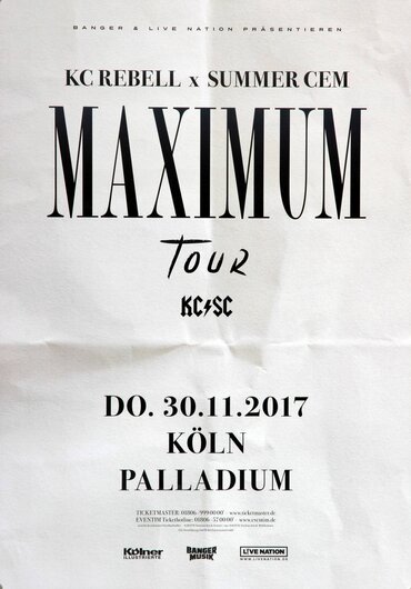KC Rebell X Summer Cem - Maximum Tour, Kln 2017