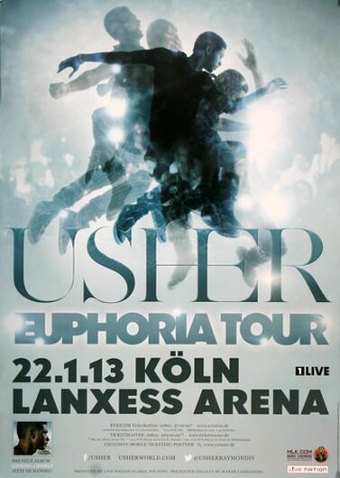 Usher - Euphoria , Kln 2013 - Konzertplakat