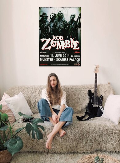 Rob Zombie - Pussy Liquor, Mnster 2015 - Konzertplakat