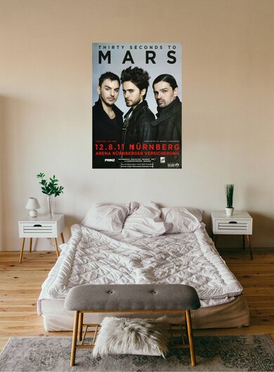30 Seconds to Mars - In To The Wild , Nrnberg 2011 - Konzertplakat