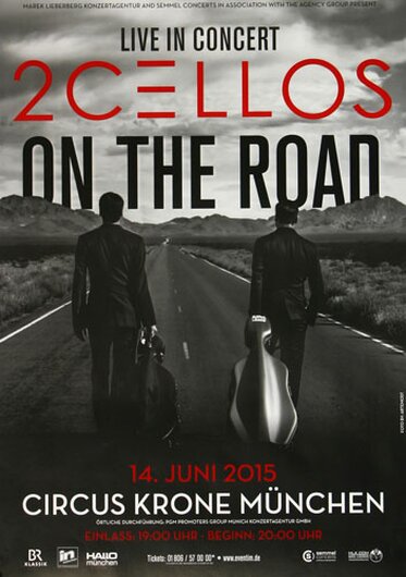 2Cellos - Celloverse , Mnchen 2015 - Konzertplakat