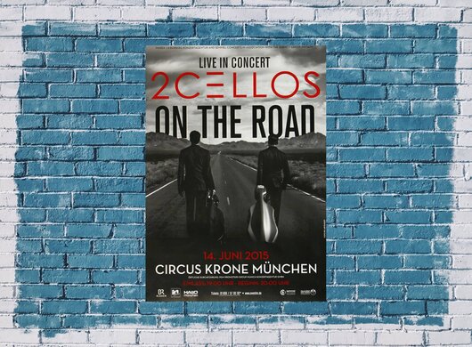 2Cellos - Celloverse , Mnchen 2015 - Konzertplakat