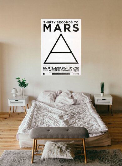 30 Seconds to Mars - The Kill, Dortmund 2010 - Konzertplakat