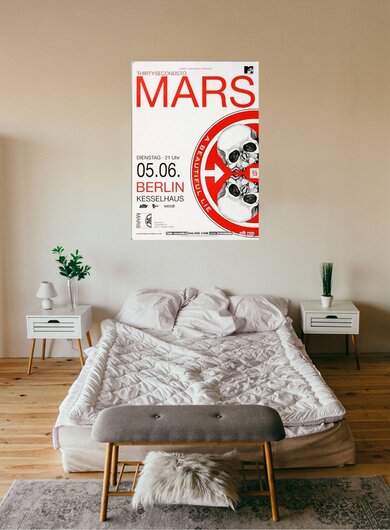 30 Seconds to Mars - A Beautifull Lie, Kln 2007 - Konzertplakat