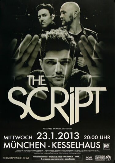 The Script - Millionaires , Mnchen 2013 - Konzertplakat