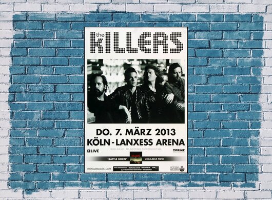 The Killers - Battle Born , Kln 2013 - Konzertplakat