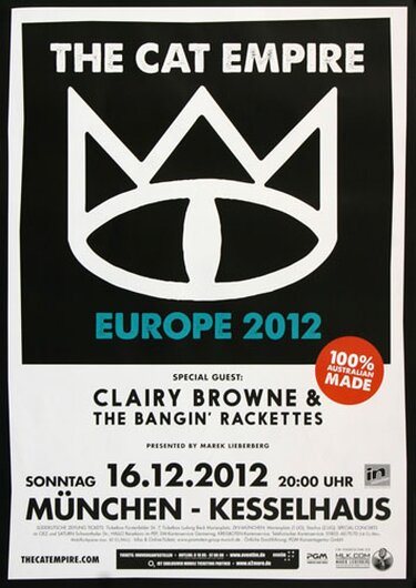 The Cat Empire - Mnchen, Mnchen 2012 - Konzertplakat