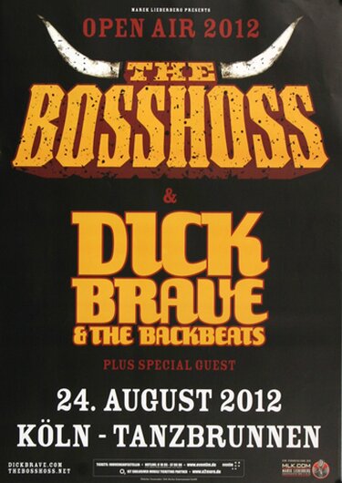 The BOSSHOSS - Live In Kln, Kln 2012 - Konzertplakat