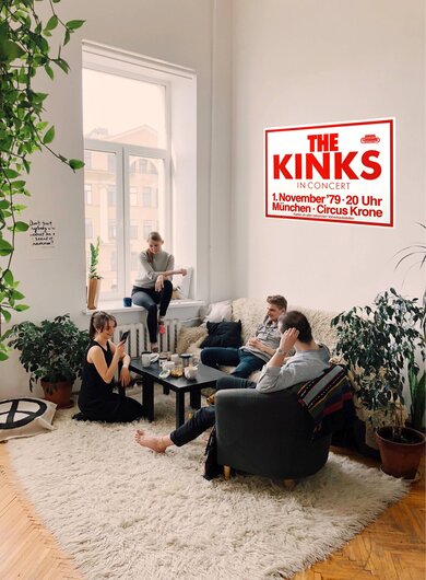 The Kinks - Concert, Mnchen 1979 - Konzertplakat