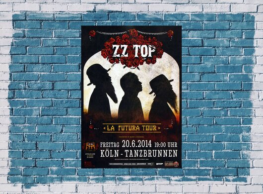 ZZ Top - La Futura , Kln 2014 - Konzertplakat