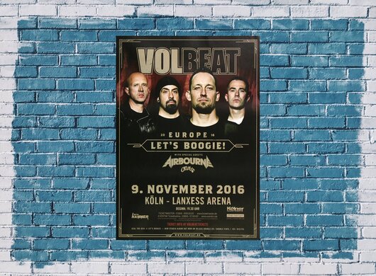 Volbeat - Let`s Boogie , Kln 2016 - Konzertplakat