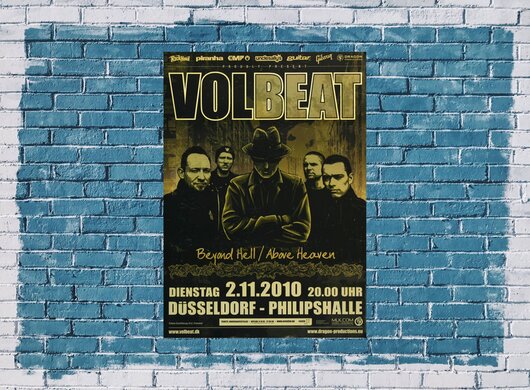 Volbeat - Above Heaven , Dsseldorf 2010 - Konzertplakat