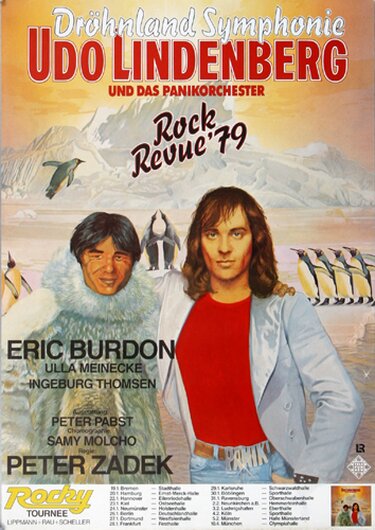 Udo Lindenberg - Rock Revue, Tour 1979 - Konzertplakat
