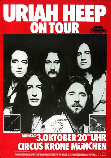 Uriah Heep - Firefly, Mnchen 1977 - Konzertplakat