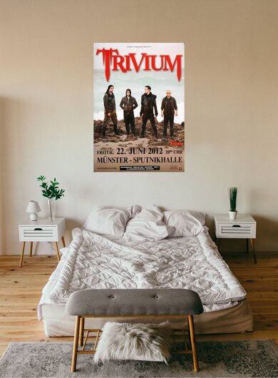 Trivium - In Waves, Mnster 2012 - Konzertplakat