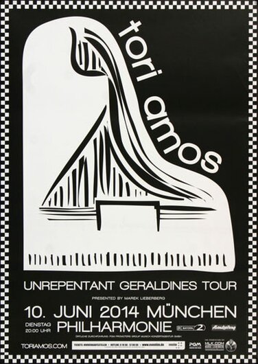 Tori Amos - Unrepentant , Mnchen 2014 - Konzertplakat