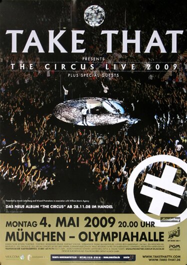 Take That - The Circus, Mnchen 2009 - Konzertplakat