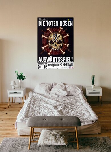 Die Toten Hosen - Auswrtsspiel, Ludwigshafen 2002 - Konzertplakat