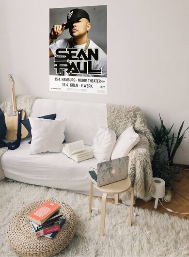 Sean Paul - Dutty Rock, Hamburg & Kln 2017 - Konzertplakat