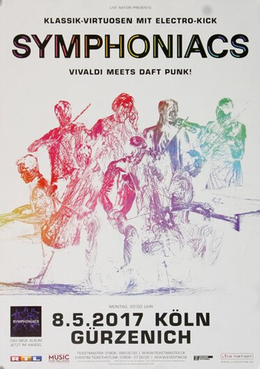 Symphoniacs - Vivaldi Daft Punk , Kln 2017 - Konzertplakat