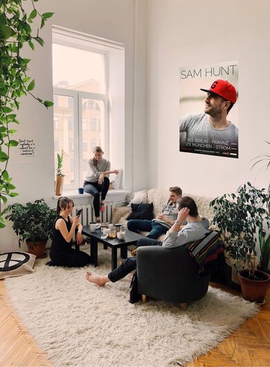 Sam Hunt - Make You Miss Me, Berlin & Mnchen 2016 - Konzertplakat
