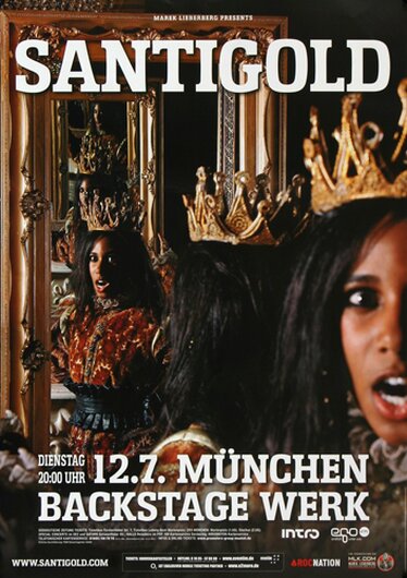 Santigold - GO!, Mnchen 2011 - Konzertplakat