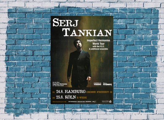Serj Tankian - Harakiri, Hamburg & Kln 2010 - Konzertplakat