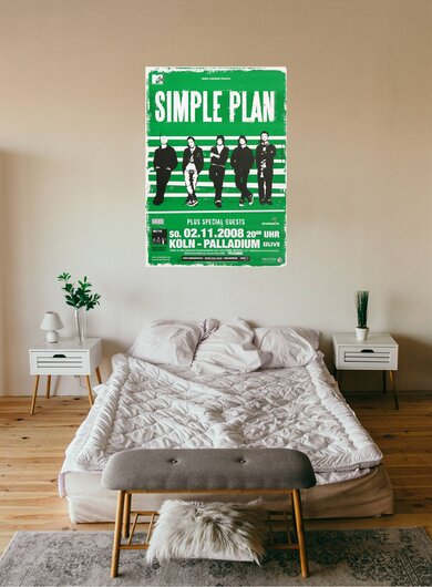 Simple Plan - Your Love Is a Lie , Kln 2008 - Konzertplakat