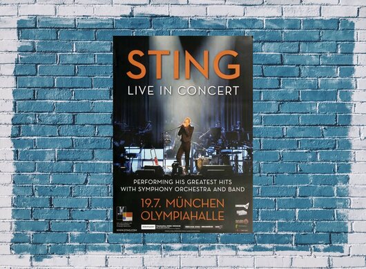 Sting - Live In Mnchen, Mnchen 2011 - Konzertplakat