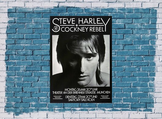 Steve Harley & Cockney Rebel - The Best Years, Kln 1975 - Konzertplakat