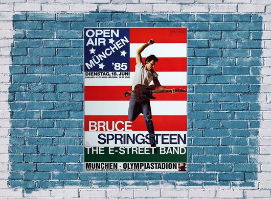 Bruce Springsteen - Born in the USA, Mnchen 1985 - Konzertplakat