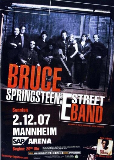 Bruce Springsteen - Magic, Mannheim, Mannheim 2007 - Konzertplakat