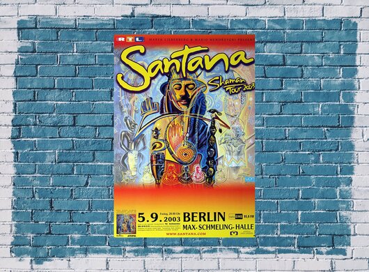 Santana - Shaman, Berlin, 2003 - Konzertplakat
